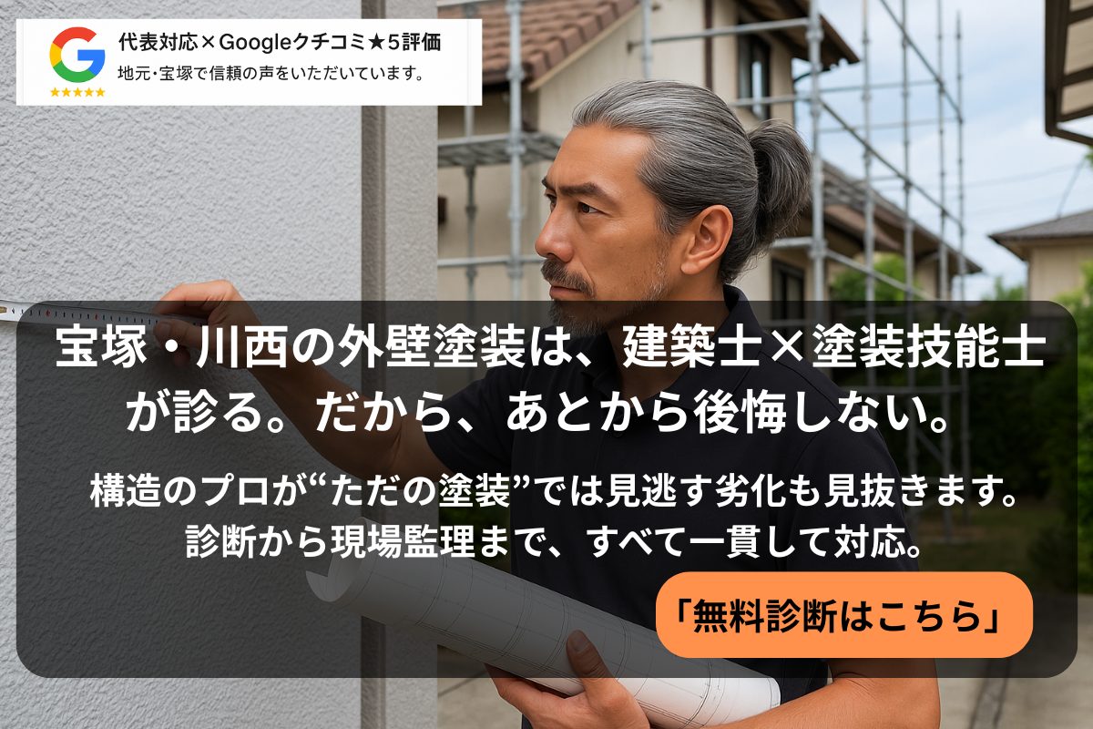 宝塚市の外壁塗装は施工実績1000件以上