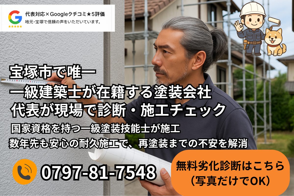 宝塚市の外壁塗装は施工実績1000件以上